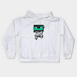 melting cassette shirt,audio cassette,cassette tape,old school,cassette party,retro cassette tape,vintage cassette tape Kids Hoodie